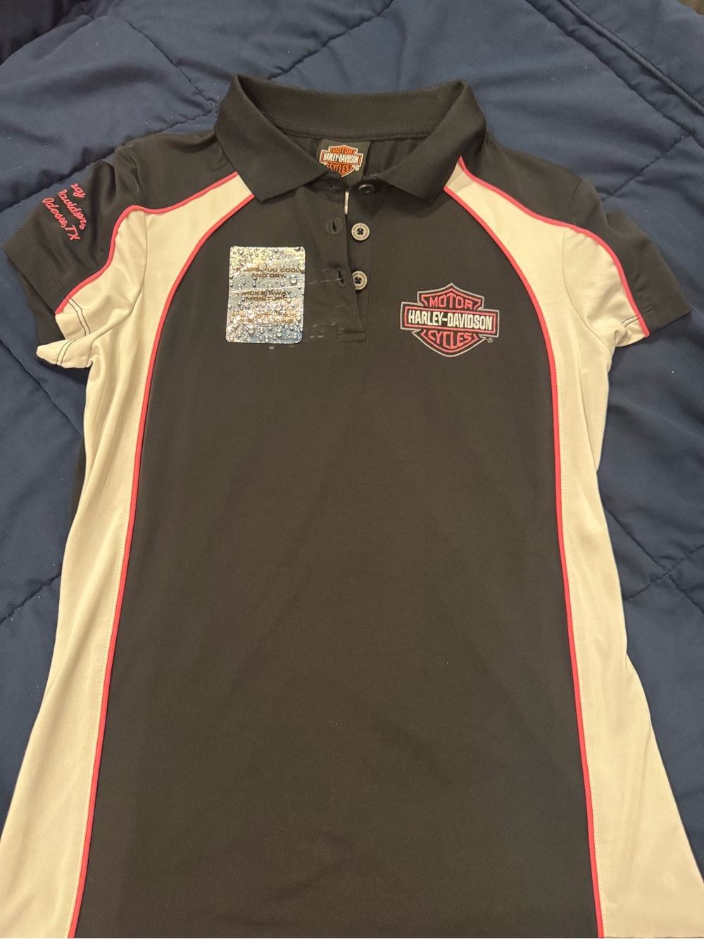 Legacy Black, White & Pink Girls' Polo